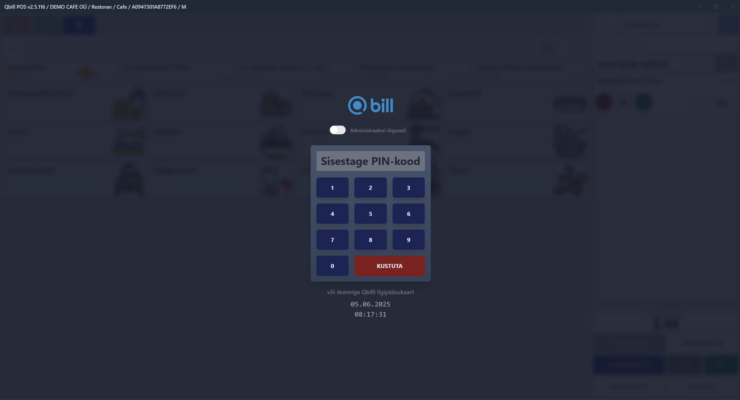 Kassasüsteem Qbill (POS)